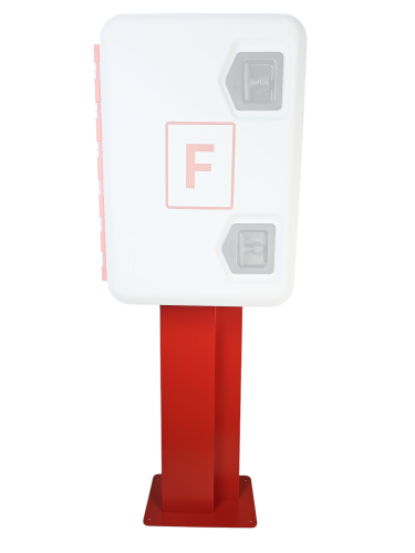 Daken Ständer für Schlauchkasten PP rot/weiß F 310x180x750 mm